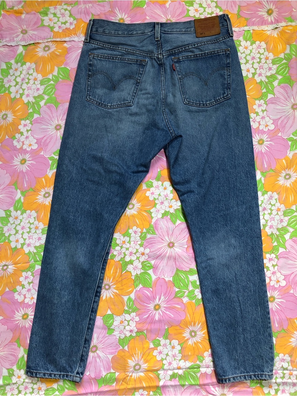Levi's Premium 501 S 30x28 Skinny Jeans Distressed Button Fly - Picture 14 of 16